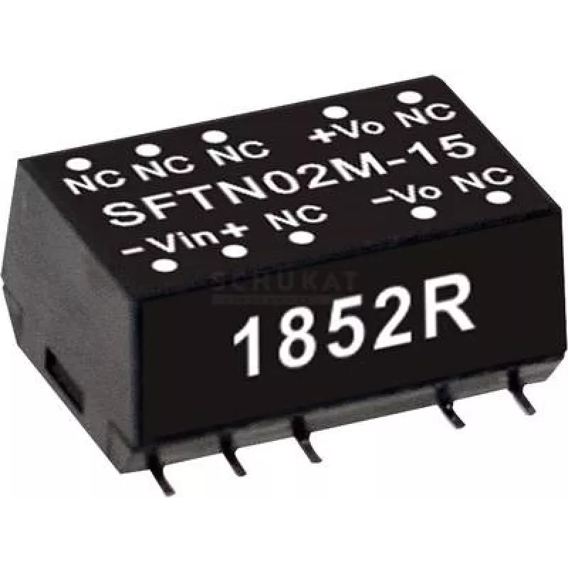Toiteadapter/inverter MEAN WELL SFTN02L-12, Sisend 4.5–5.5 V, Väljund 12 V, Väljundvõimsus 2 W, Sügavus 15.2 mm