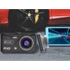 Dashcam TRACER 4TS Full HD kahe kanaliga pardakaamera, 2 MP põhi-, 0,4 MP salongi-, 140°/60° vaatenurgad, 4-tolline IPS-ekraan, 150 mAh aku, alumiiniumist korpus, parkimisabi