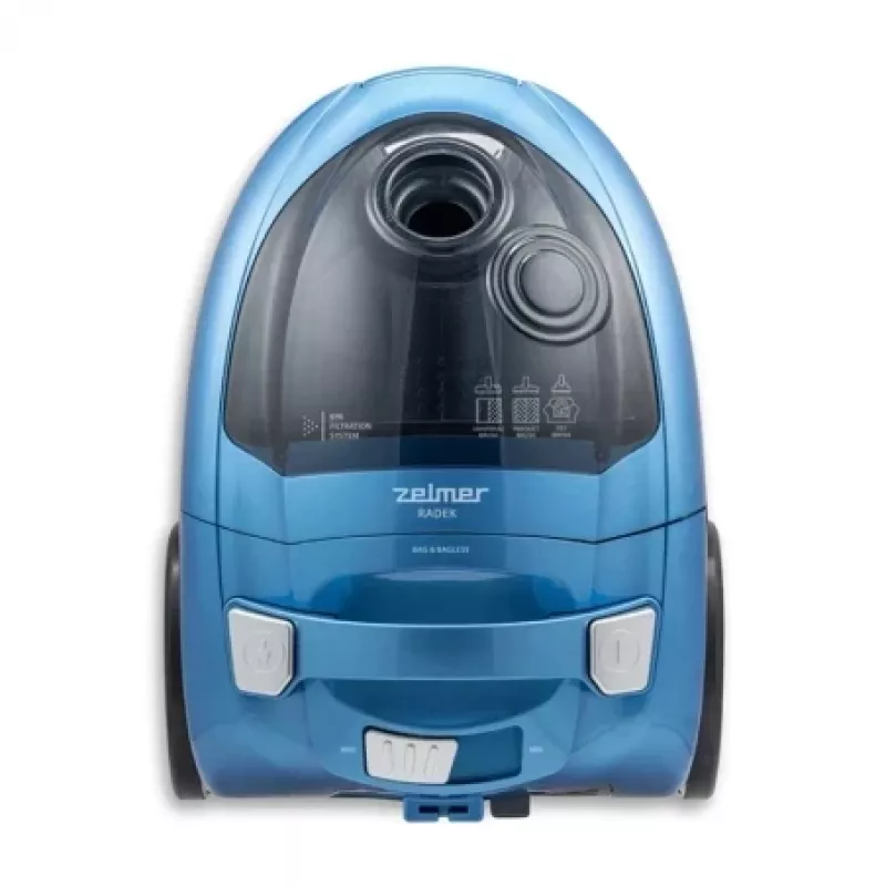 Kotita tolmuimeja ZELMER ZVC032P Blue 1200W, kompaktse kanistriga disain