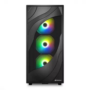 Sharkoon REBEL C80G RGB Midi Tower Must