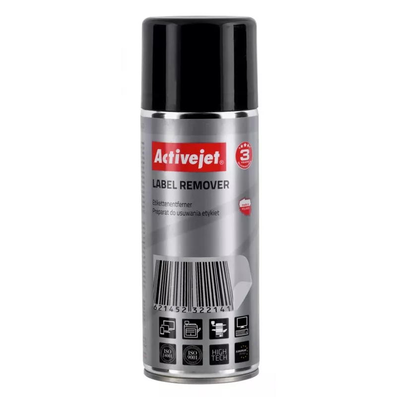 Label remover spray ActiveJet AOC-400 400 ml — spray can, multicolour, no brush applicator