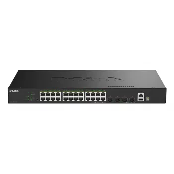 D-Link 28-pordiline Gigabit virnastatav PoE+ nutihalduslüliti 4 x 10G SFP+ pordiga