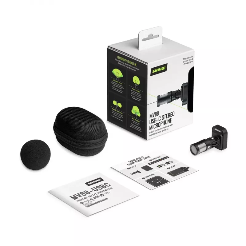 Shure MV88-USBC - stereomikrofon USB-C-pistikuga