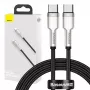 USB-C–USB-C kaabel Baseus CATJK-C01, USB 3.2 Gen 1, 1 m, must
