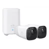 Eufy Security, eufyCam 2 Pro juhtmevaba koduturvakaamerate süsteem, 365-päevane aku tööiga, HomeKit ühilduvus, 2K eraldusvõime, IP67 ilmastikukindel, öövaatlus, 2-kaamera komplekt, ilma kuutasuta