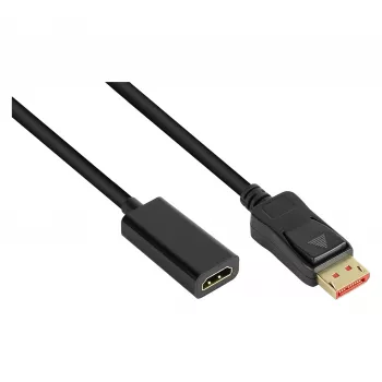 Good Connections Adapter DisplayPort 1.4 St an HDMI 2.0b Bu 4K @60Hz ca. 20cm