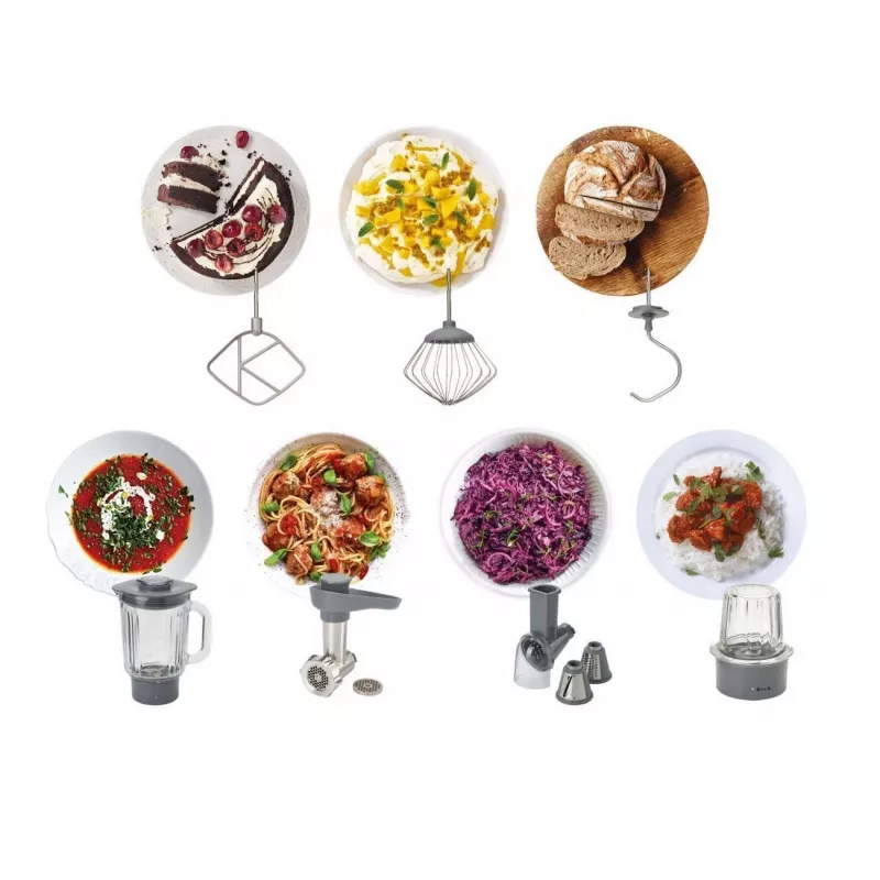 Kenwood Prospero+ köögikombain 1000 W 4,3 L Hõbedane, Roostevaba teras Sisseehitatud kaalud