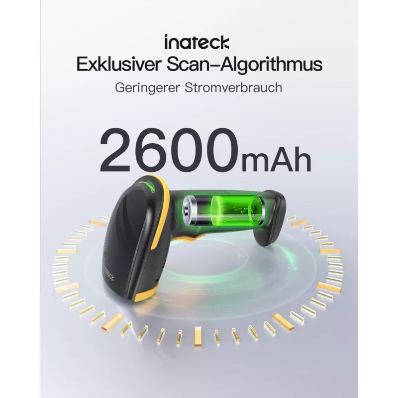 Inateck vöötkoodiskanner 35 must [BCST-35_black]