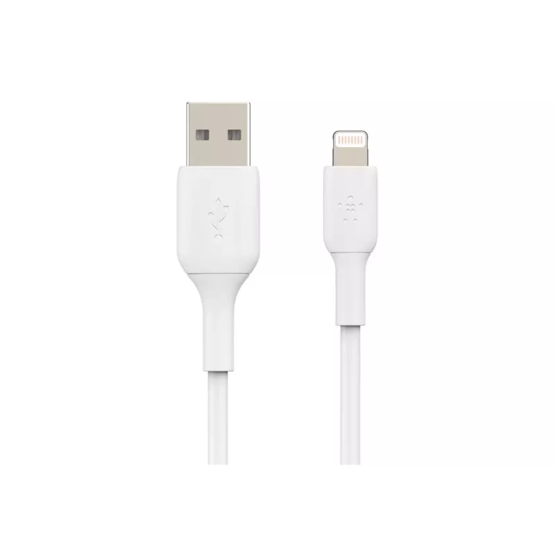 Belkin PVC USB-A–Lightning 2 m valge