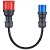 go-e adapterikomplekt Gemini flex 11 kW, 3-osaline komplekt (must, 30 cm)