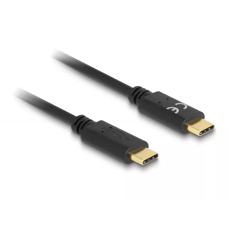 DeLOCK USB USB-C laadimiskaabel 15 cm PD 5 A E-Markeriga