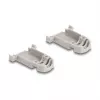 DELOCK D-Sub korpus 9 kontaktiga kummitihenditega, plastik, must/hall, 41,6×31,6×19,8 mm