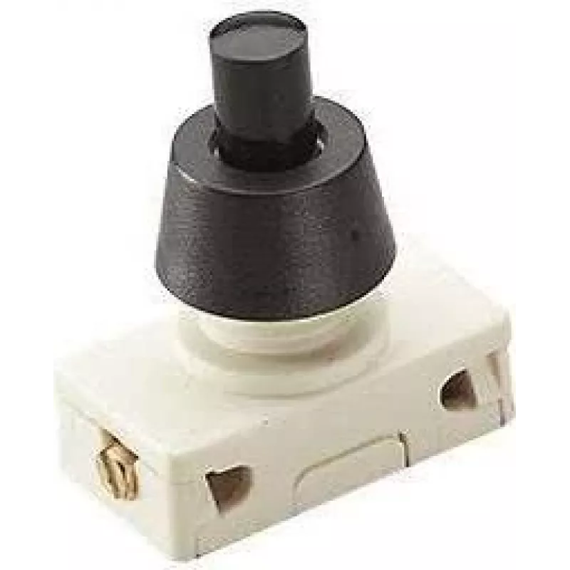Bachmann EB-Druckknopfschalter sw 2 1 A 250V 1p. 924.138 (924.138)