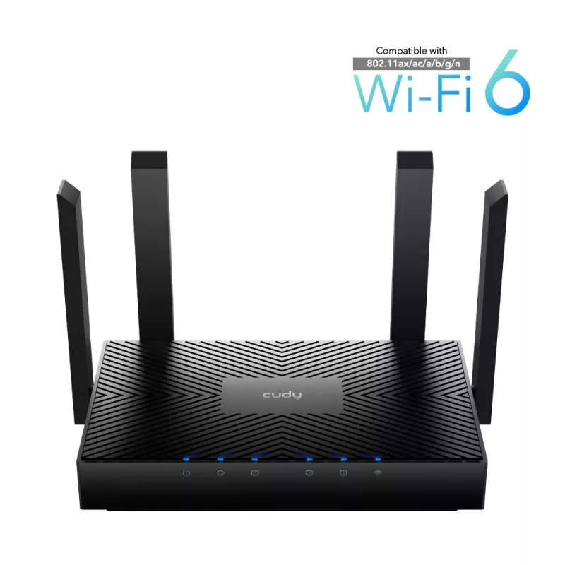 Cudy WR3000 juhtmevaba ruuter Gigabit Ethernet kaheriba (2,4 GHz / 5 GHz) Must