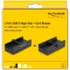 DeLOCK 64263 USB-jaotur Type-A 5000 Mbit/s Must