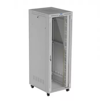Rack cabinet LANBERG FF01-8047-12SL 47U 800x1000 mm hall, esi- ja tagaklaasukste ning LCD-paneeli ruumiga
