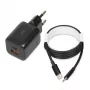 Väline võrguadapter IBOX ILUC42B 12V 2A, 33W, USB-A + USB-C PD3.0, QuickCharge 3.0, universaalne