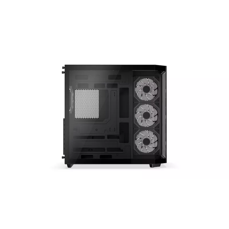 PC tornikorpus KRUX Empero KRXD010, ATX, must — toetab GPU-sid kuni 420 mm, CPU jahuteid kuni 155 mm, 2x 3,5-tollist + 3x 2,5-tollist sahtlit