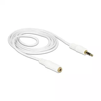 Audiojuhe 3,5 mm M-F DeLOCK 83767 2 m valge