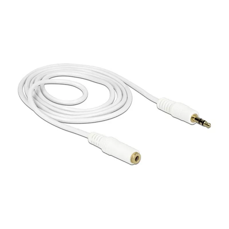 Audiojuhe 3,5 mm M-F DeLOCK 83767 2 m valge