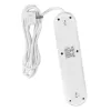 Pikendusjuhe MACLEAN MCE394W — 3 pistikupesa, 3×USB 2,1 A, 110–240 V AC, 2500 W, 1,5 m kaabel, valge