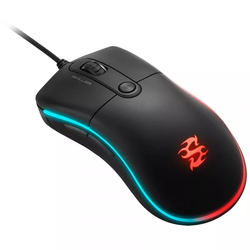 Sharkoon Skiller SGM2 mänguhiir Juhtmega Ergonomiline optiline 6 nuppu Must