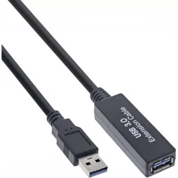 USB 3.2 pikenduskaabel Kindermann 5773000311, 10 m, aktiivne, A isane kuni A emane