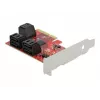 SATA PCI Express x4 kaart DeLOCK 6 porti madalprofiilne vormitegur