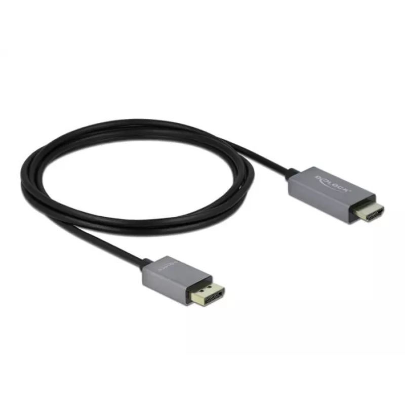DisplayPort-HDMI-kaabel DeLOCK Active 1.4 4K 60Hz 2m