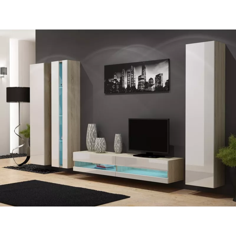 Cama riiul VIGO NEW 180/40/30 sonoma/valge läige