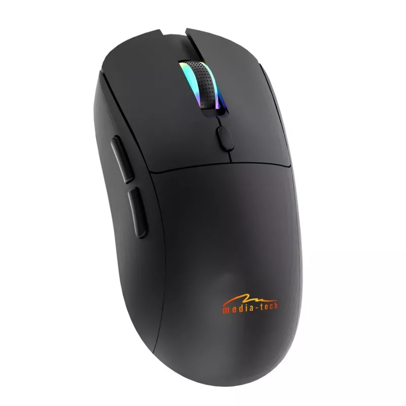 Juhtmeta hiir MEDIA-TECH MT1124 BT/RF Silent & Recharge — mõlemakäeline, 3200 DPI, Bluetooth + 2,4 GHz USB, 6 nuppu, laetav