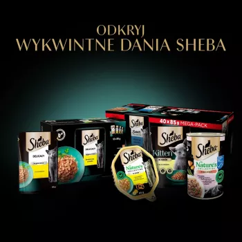 Märg kassitoit Sheba Selection Select Slices linnuliha maitsega, 40 x 85 g topsikut, 7,8% valku, 4,8% rasva