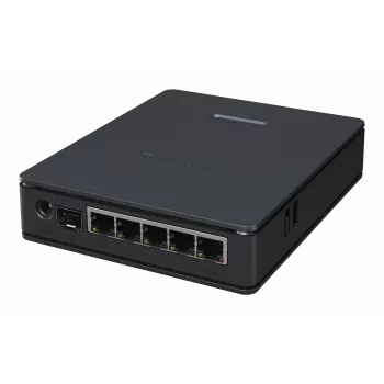 Ruuter MikroTik hAP ax S — kaheribaline 2,4/5 GHz, 1800 Mbit/s, 5x Ethernet (sh 2,5G), PoE, must