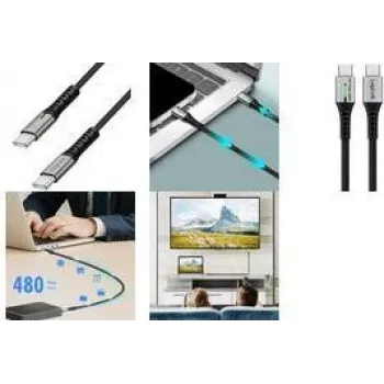 Logilink CU0425 USB-kaabel, must