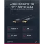 Clicktronic Casual DisplayPort/HDMI™ adapterkaabel, 2 m - ülikiire kaabel - DisplayPort / HDMI™ - 4K@60Hz (44924)