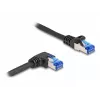 Võrgukaabel DeLOCK RJ45 Cat.6A S/FTP 0,5 m must