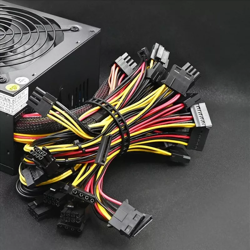Toiteplokk QOLTEC Gaming Miner 1600W Gold, 1600 W, ATX, Kuldne tõhusus