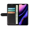 Telefonikott Krusell Apple iPhone 12 Pro Maxile — must, foliokaanega ümbris kaarditaskuga