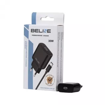 Laadija Beline Beli02176 30W USB-C koos USB-C kaabliga, must