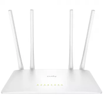 Laualine ruuter Cudy WR1200 Kaheribaline Wi‑Fi 5 (802.11ac) 867 Mbit/s, 4x RJ‑45 LAN, Valge