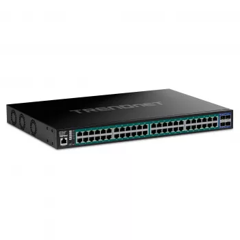 TRENDnet 52-pordine Gigabit Web Smart 740W PoE+ lüliti 10G-ga - lüliti - 1 Gbps