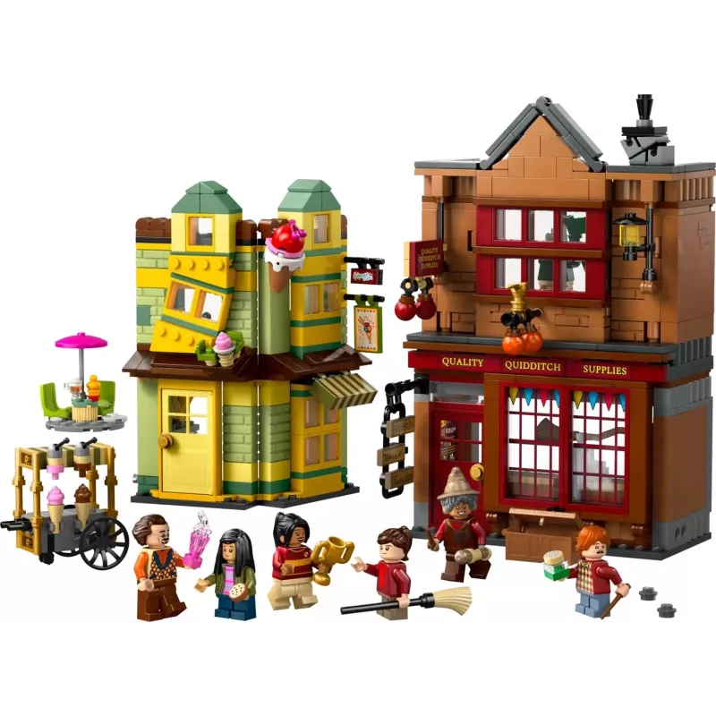 LEGO Harry Potter 76452 Quidditch Supplies jäätisesalongi miniehitiskomplekt, 795 tükki, 6 minifiguuri, vanus 8+