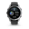 Garmin Fenix E 3.3 cm (1,3) AMOLED 47 mm digitaalne 416 × 416 pikslit puutetundlik roostevaba teras Wi-Fi GPS (satelliit)