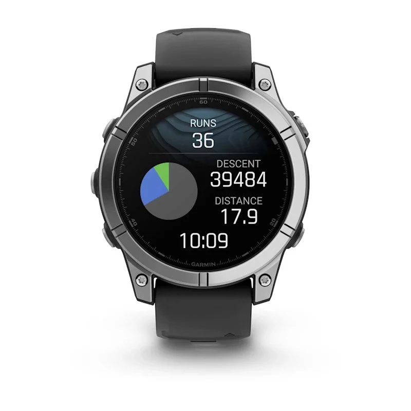 Garmin Fenix E 3.3 cm (1,3) AMOLED 47 mm digitaalne 416 × 416 pikslit puutetundlik roostevaba teras Wi-Fi GPS (satelliit)