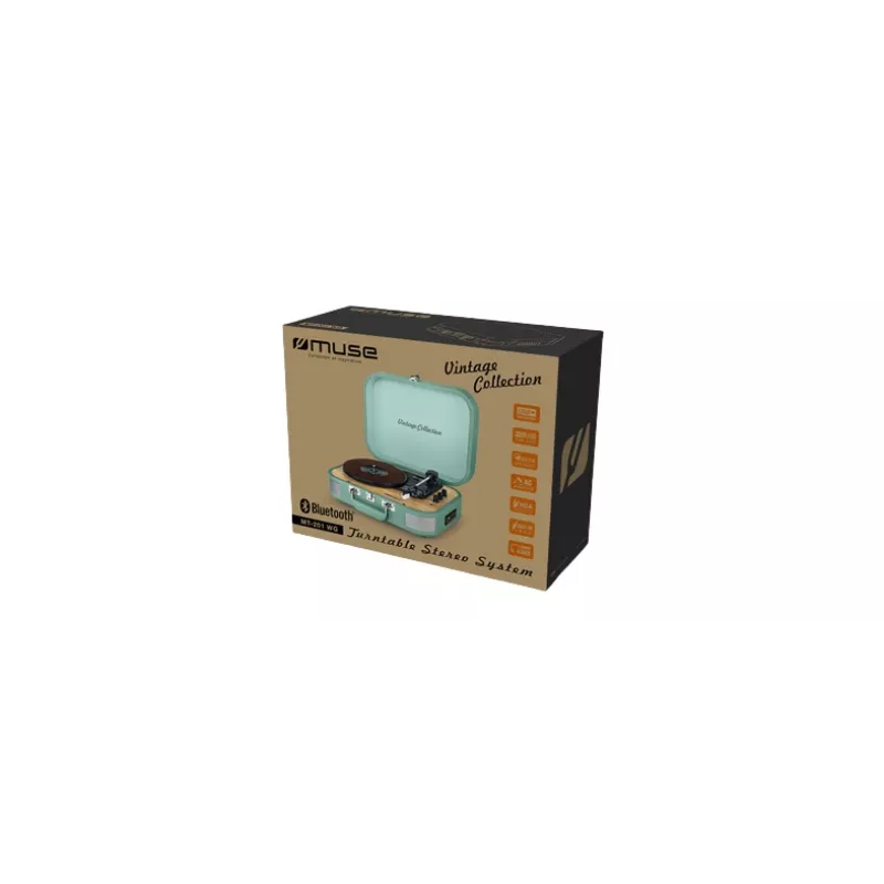 Muse Vintage Collection MT-201 WG digitaalne plaadimängija digitaalsalvesti Bluetoothi helivastuvõtja 10W