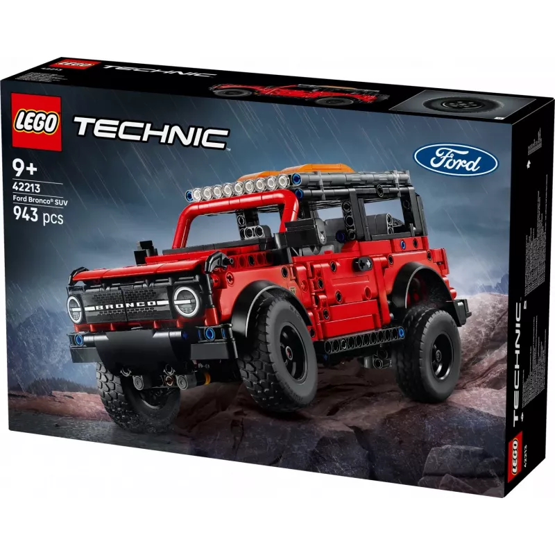 LEGO Technic konstruktsioonikomplekt Ford Bronco Off-Roader 4x4 mudel 42213 — 943 tükki, vanus 9+