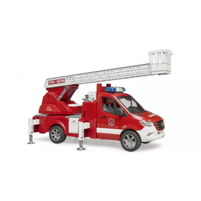 Tuletõrjeauto BRUDER 02673 punane valge ABS sünteetika 4 aastat