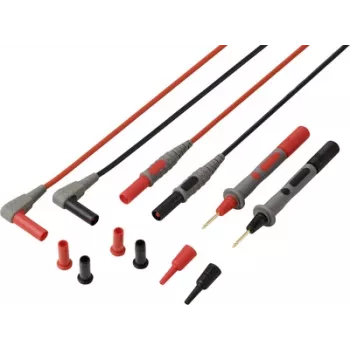 VOLTCRAFT MSL-850 Premium silikoontestjuhe kullatud kontaktidega 1,2 m 1 paar (VC-17312690)