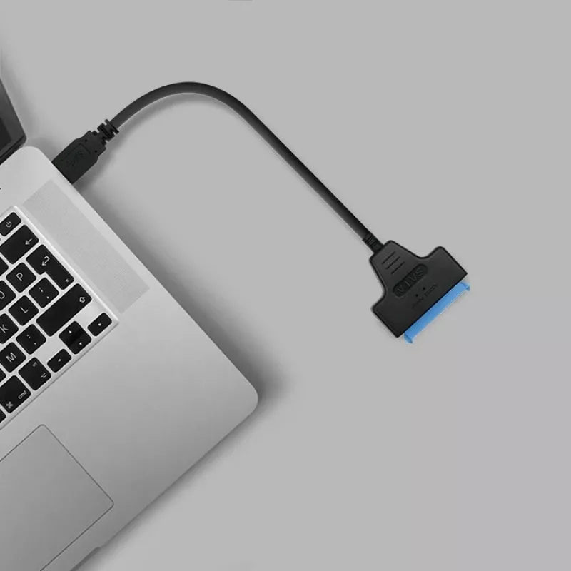 Adapter QOLTEC 51855 — väline M.2 NVMe/NGFF USB 3.0-le adapter, 10 Gb/s, 2,5 tolli/M.2 draividele, must