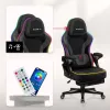Mängutool huzaro HZ-FORCE 4.6 RGB Must Mesh — ergonoomiline, kõrgusreguleeritav, RGB-valgustus, riidest iste, max 130 kg